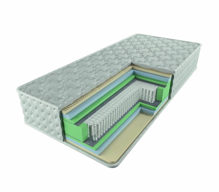 Средне-жесткий пружинный матрас (7 Зон) Сапфир 140х200